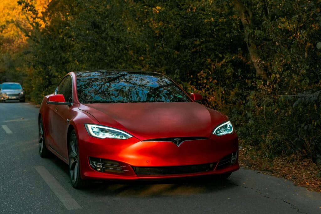 Red car